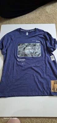 DISNEY STAR WARS Holographic Concept Series That's No Moon T-Shirt Men s Size M