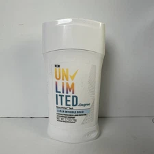 Degree Unlimited Antiperspirant Deodorant Clean, 2.7 Ounce Invisible Solid