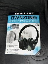 Sharper Image OwnZone Wireless TV Headphones No WifI Required. - New In Box