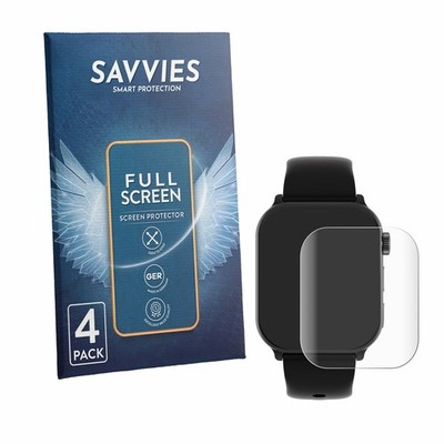 4x Full-Screen Schutz Folie für Gard Pro Health Smartwatch 4 3D Edge Display