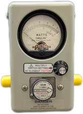 Bird 4410A Thruline Multipower RF Power Wattmeter w/ Case Manual