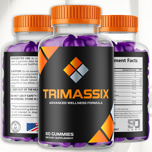 (3 Pack) Trimassix Men'S Gummies Advanced Pro Formula Chewable Supplement 180 Gu - Picture 5 of 12