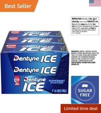 Ice Peppermint Sugar-Free Chewing Gum, 9 Packs of 16 Pieces 144 Total Pieces