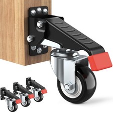 Workbench Casters Kit 660 Lbs 4 Pack Retractable for Workbench Machinery Tables