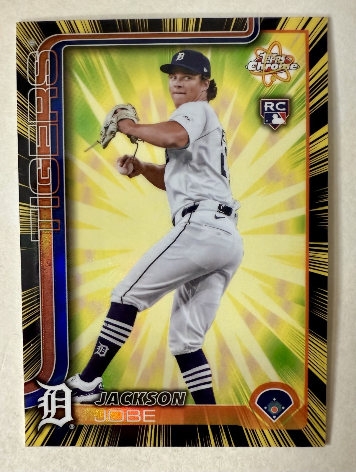 2025 Topps Chrome Baseball Radiating Rookies Jackson Jobe RR-11