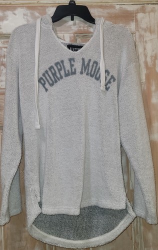 Austins Inc Purple Moose Sweatshirt With Hoodie Size M
