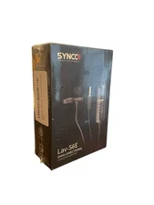 NEW SYNCO SY-S6E-LAV- Lavalier-Microphone Professional Omnidirectional Condenser