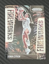 2025 WNBA Prizm Sonia Citron Fireworks Insert Rookie Card #15 Mystics