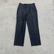 True Vintage W34 Mens 1950s 1960s Wool Trousers Pants Stripe Suit Slacks