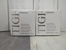 2 Pack TIGI High Definition Setting Powder TRANSLUCENT .58 oz