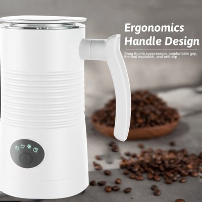 Electric Milk Frother: Automatic, Dishwasher Safe, Large Capacity, Low Noise