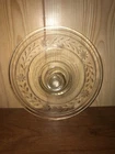 PYREX 1920's Round Glass Casserole Dish #168 With Flower Etched Lid 20s Vintage