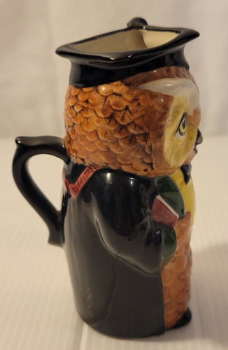Owl Woodland Collection Staffordshire England "Mr. Chips" Mini Pitcher Vintage - Picture 3 of 18