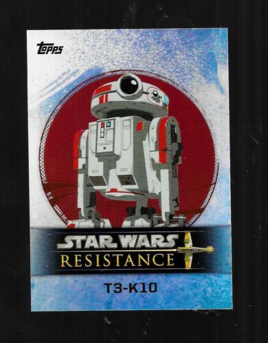Star Wars Resistance 2019 TOPPS Season 1 Foil Character Card 12 T3-K10 - Picture 1 of 2