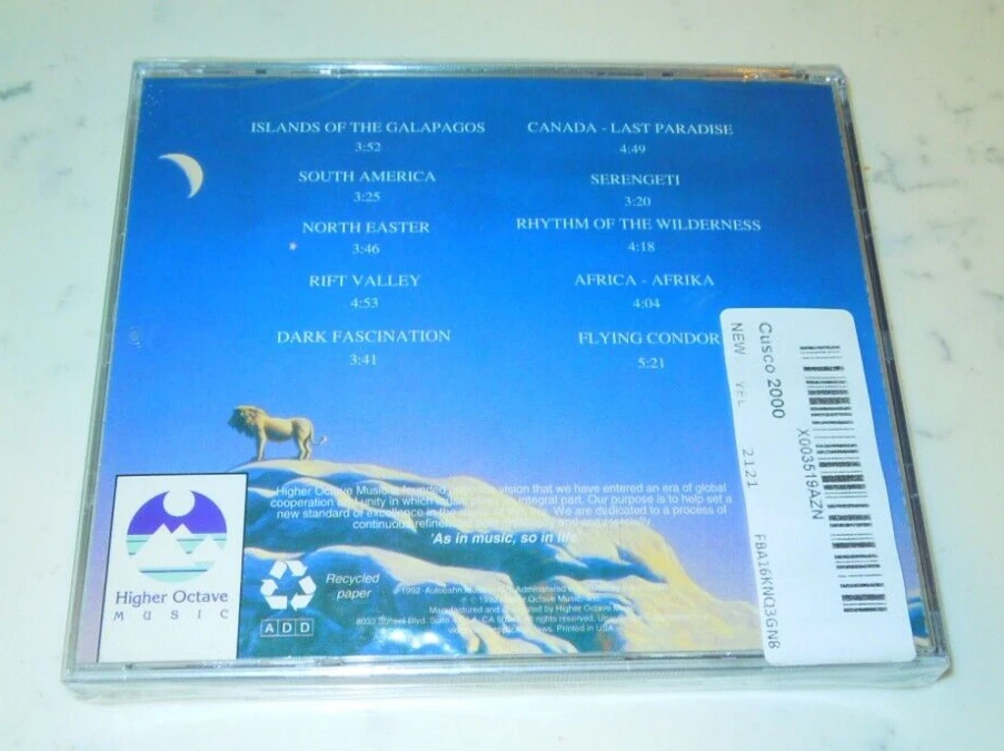 CUSCO 2000 (Music CD, 1992, Higher Octave Music) Brand New! Sealed - Image 2 of 2