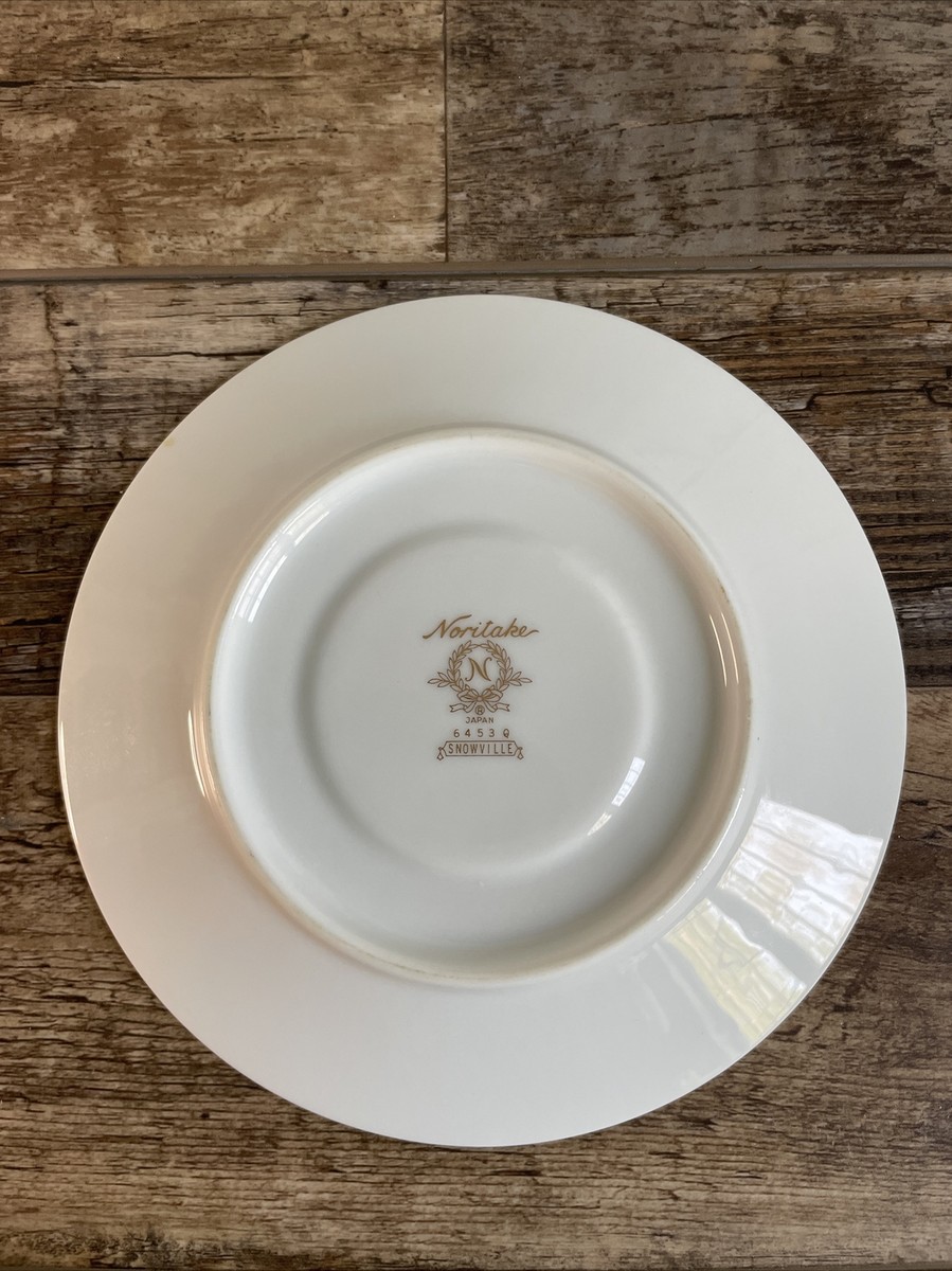Noritake Saucer Plate Snowville #6453Q White 6 in Japan | eBay