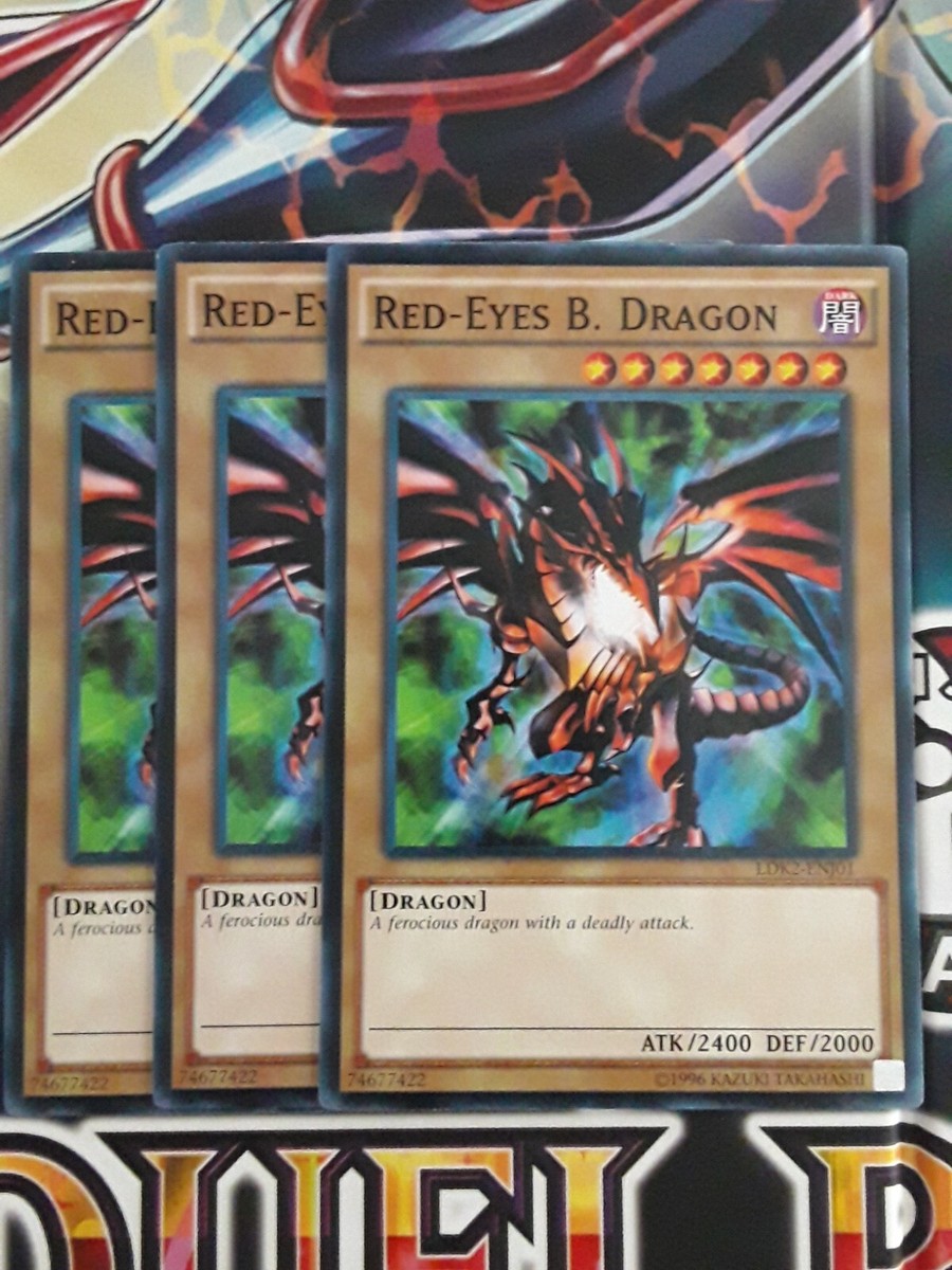 Yugioh! Red Eyes B. Dragon LDK2 x3 Playset NEW Common Unlimited | eBay