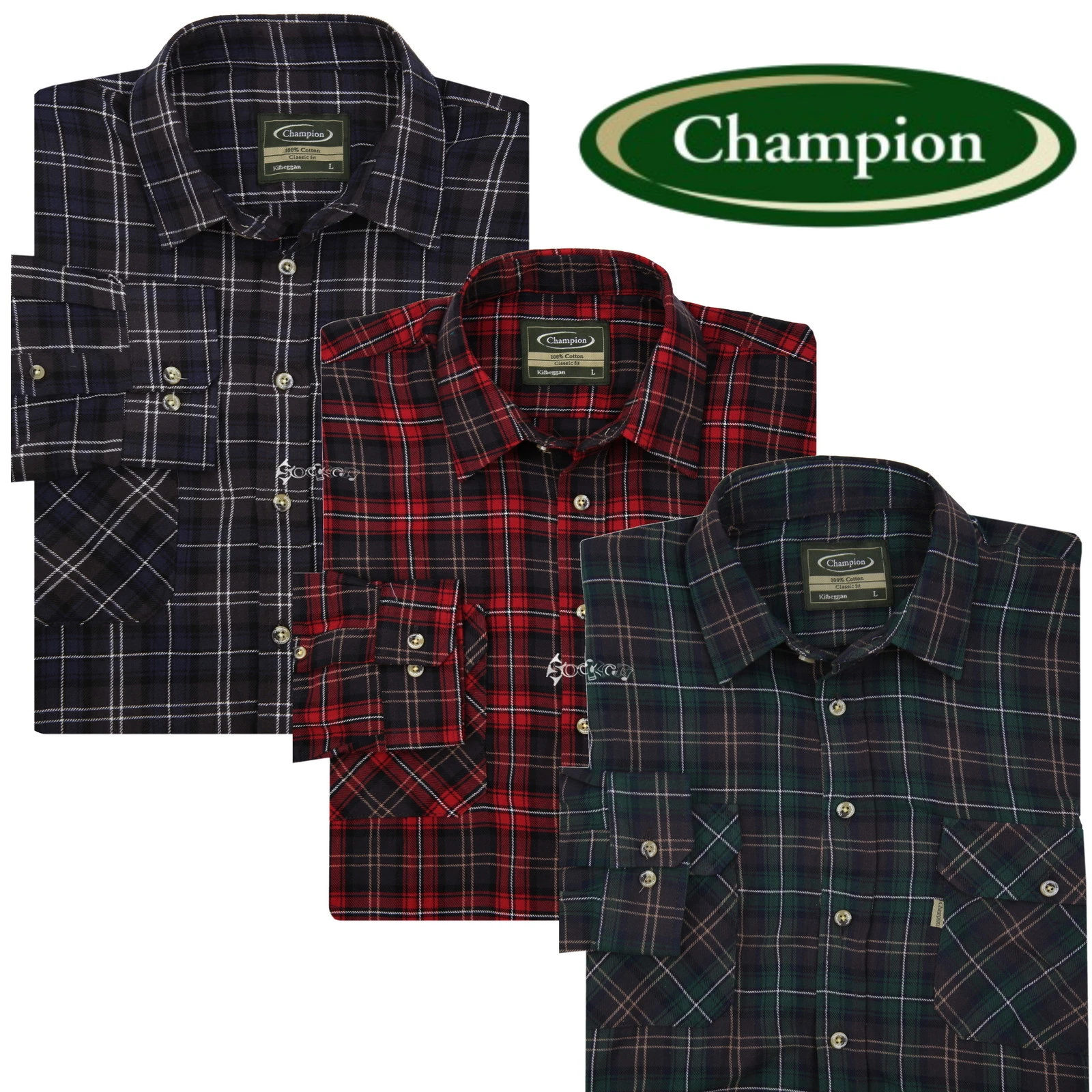 Mens Champion Kilbeggan 100% Cotton Check Shirt Sizes M-3XL Work Fishing Outdoor
Opens in a new wind