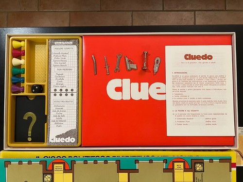 CLUEDO Gioco da Tavolo EG Editrice Giochi 1986 - Completo - Mai usato - Foto 3 di 8