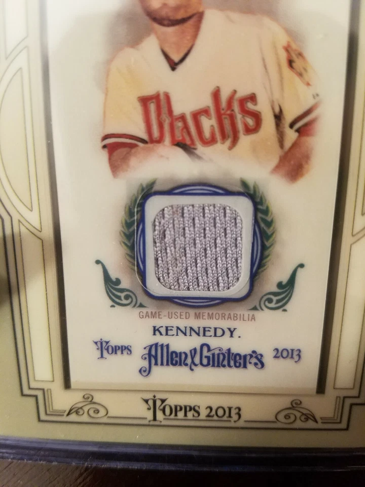 2013 Topps Allen and Ginter Framed Mini Relics Baseball Card #IK Ian Kennedy - Image 2 of 3