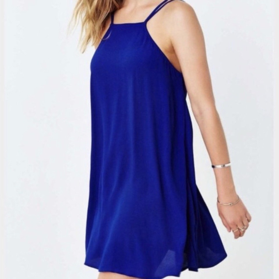 Urban Outfitters Staring at Stars Blue Mini Swing Dress Small eBay