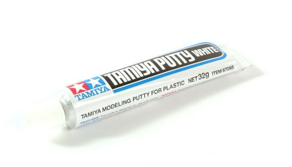 TAMIYA White Putty for Styrene, Plastic Model Kits & Hobby 32gm Tube TAM87095