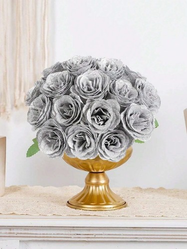 Bouquet di rose glitter fai da te rose finte lucide regali d'amore per San Valentino - Foto 29 di 36