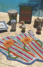 Beach Surf Tropical Kids Bathroom Accessories Lot Of 10