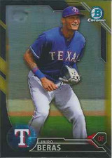 Jairo Beras 2016 Bowman Chrome Black Gold parallel insert RC rookie card