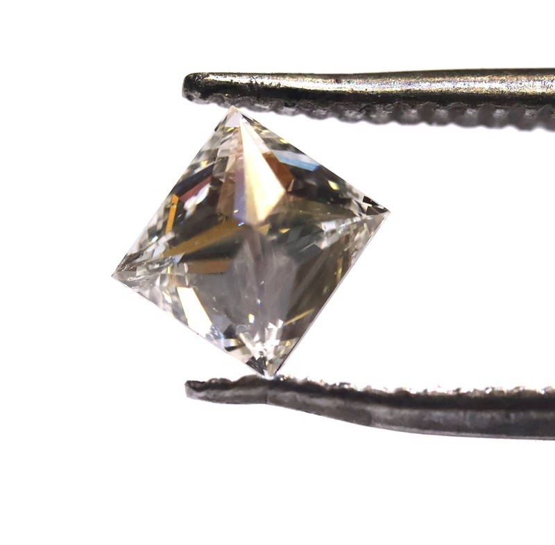 GIA certified loose .52ct I1 I princess cut diamond vintage antique Natural