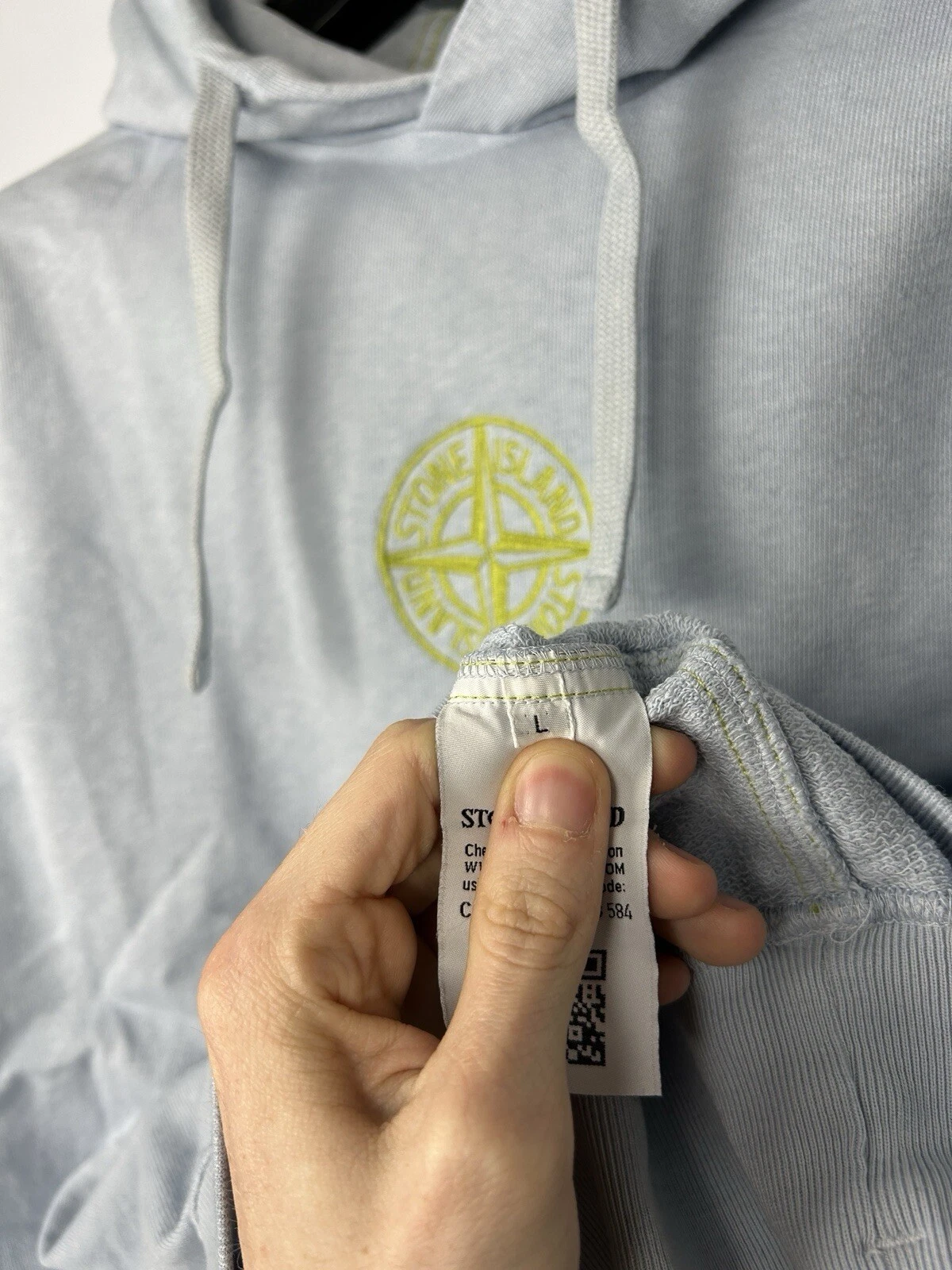 Light Blue Stone Island Hoodie