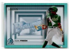 2022 Bowman in 3-D! Aqua Refractor Pedro Pineda /125 #B3D-15 Oakland Athletics