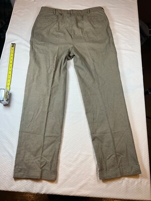 Vintage Polo Ralph Lauren Mens 35x31 Houndstooth Khaki Wheat Pants