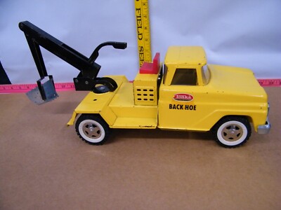 Vintage 1960's Tonka Yellow Back Hoe Truck EXTREMELY GOOD SHAPE