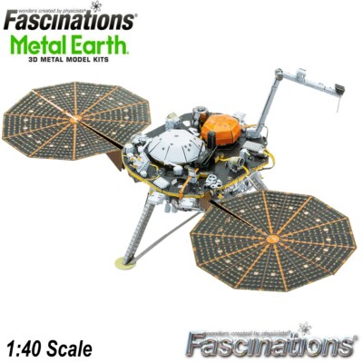 Metal Earth Insight Mars Lander 1:40 3D Laser Cut DIY Model Hobby Building Kit