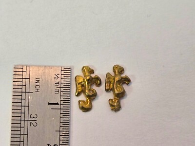 Ship Model Fittings Parts 2 Brass Dragons Transom Hull Decor 10mm x 6mm Each