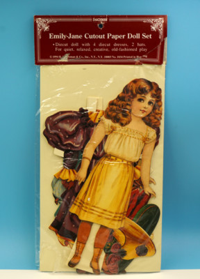 VINTAGE ''EMILY-JANE'' CUTOUT PAPER DOLL SET BY HACKMAN & CO 1994