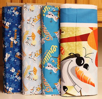 Disney Frozen Olaf Chillin in the Sunshine Fabrics by Springs Creative bty