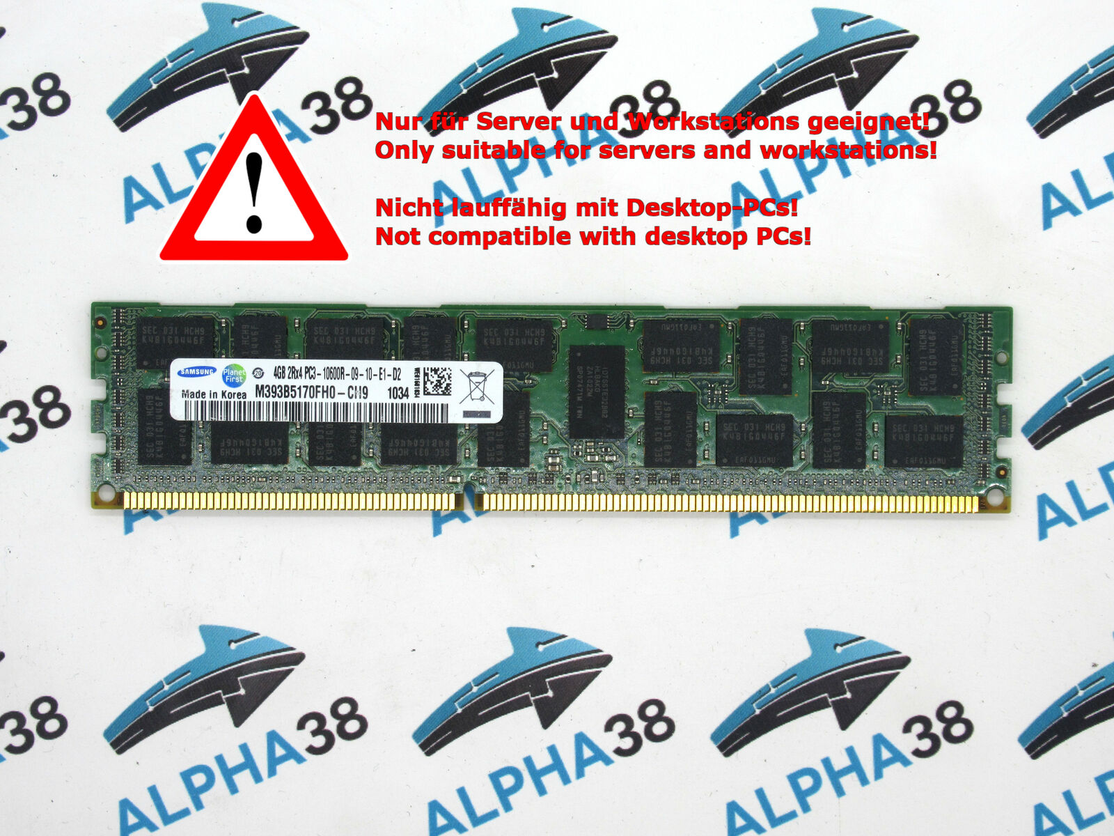 Samsung 4GB DDR3-1333 Ram spots PC3 M393B5170FH0-CH9Q5 Server Me