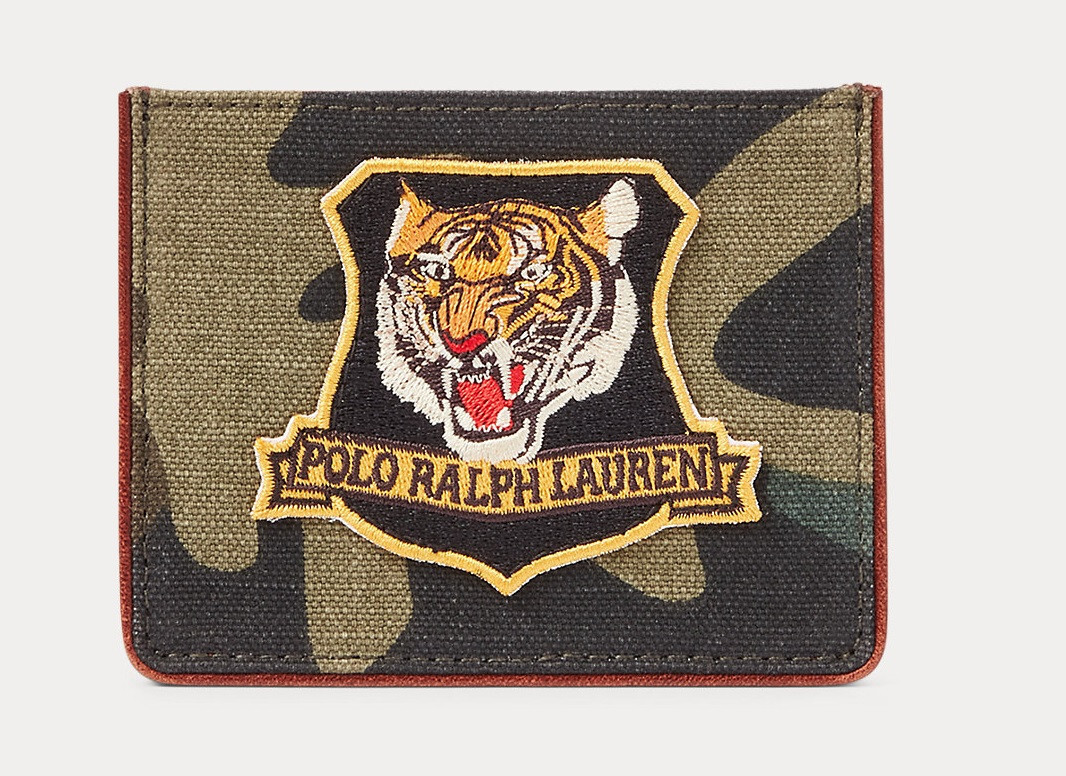 Polo Ralph Lauren Tiger-Patch Camo Canvas Card Case | eBay