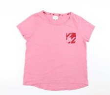NEXT Womens Pink Cotton Blend Pyjama Top Size L