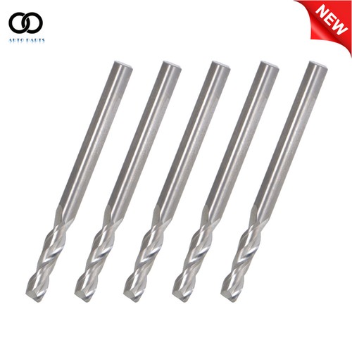 5 Pack 1/8" Diameter 2 Flute 1/2" Cut Length 1-1/2" Overall Length End Mill US - Picture 7 of 10