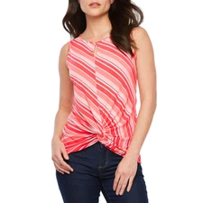 Bold Elements Crew Neck Sleeveless Tank Top Size M, L, XL, XXL New Coral  