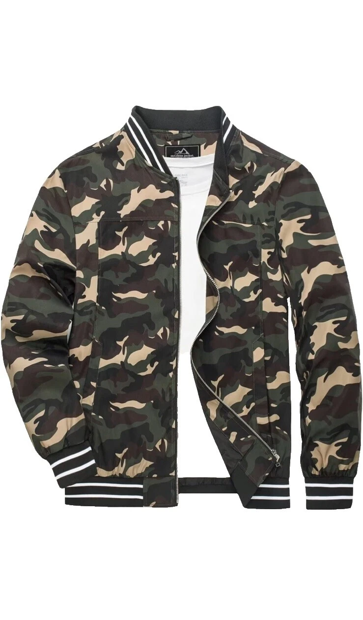 Camouflage Windbreaker Jackets for Men