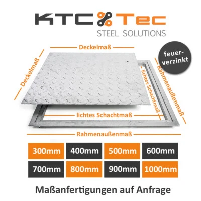Schachtabdeckung SA verzinkt begehbar Stahl Schachtdeckel Gullideckel Kanal