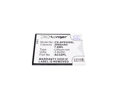 Cameron Sino 3.8V 2000mAh Li-ion Replacement Battery For Archos SmartPhone