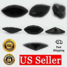 Loose Marquise Cut Black Onyx CZ Stone Single Cubic Zirconia Birthstone Shape