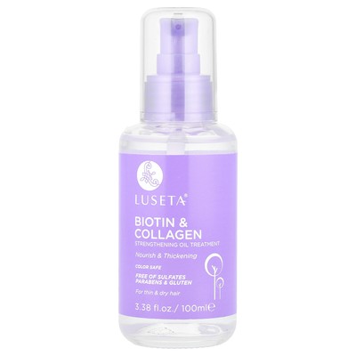 Biotin & Collagen, Strengthening Oil Treatment, For Thin & Dry Hair, 3.38 fl oz