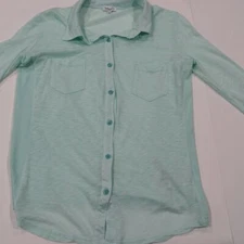 Splendid Button-Down Green Shirt -Size S