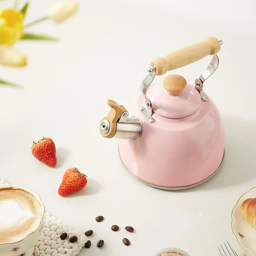 ROCKURWOK Tea Kettle Stovetop Whistling Teapot - Thumbnail 4